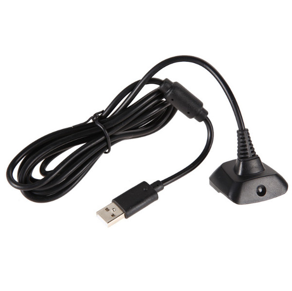 Handle Charging Cable USB Power Data Wireless Wire Cord for Game XBOX360 Gamepad 1.5M Black