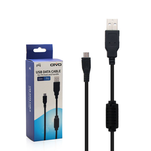 High Quality New Micro USB Data Charging Cable For PS4 Wireless Controller 1m black TW-647