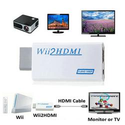 High Speed Wii to HDMI Wii2HDMI Adapter Converter 3.5mm Audio Video Output Full HD 720P 1080P Upscaling HDTV Monitor