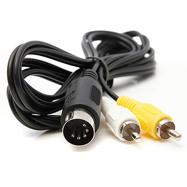 Wholesale-New !! Special Offer 6ft A/V Cable Drive MD 1 For Master System 1 RCA Phono AV Video Lead Cable For Sega For Mega High Quality