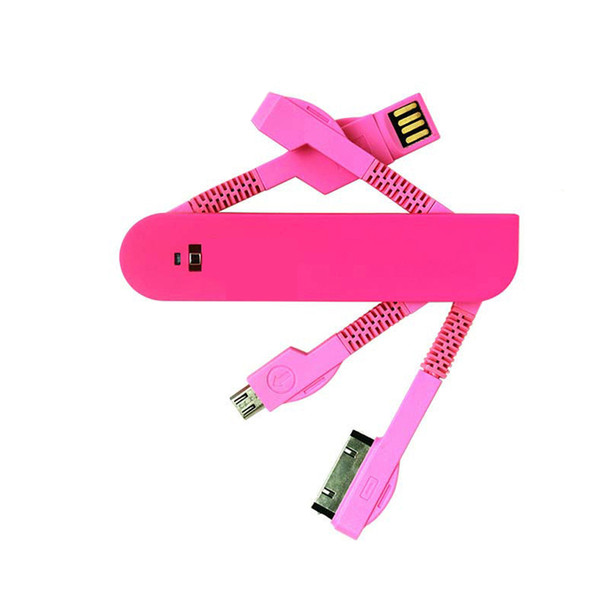 2017 3 in 1 USB Charging Cable Swiss Knife Shape Data Charging Cable Micro USB Ports Device for mobile phone,Tablets 200pcs