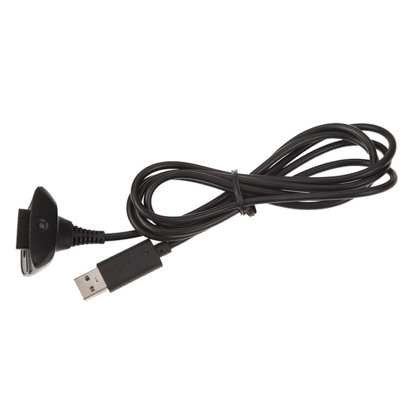 Wholesale-NI5L DC 5V Black 1.5 m USB Charging NI Cable CA USB Charger For Xbox 360 Wireless Game Controller