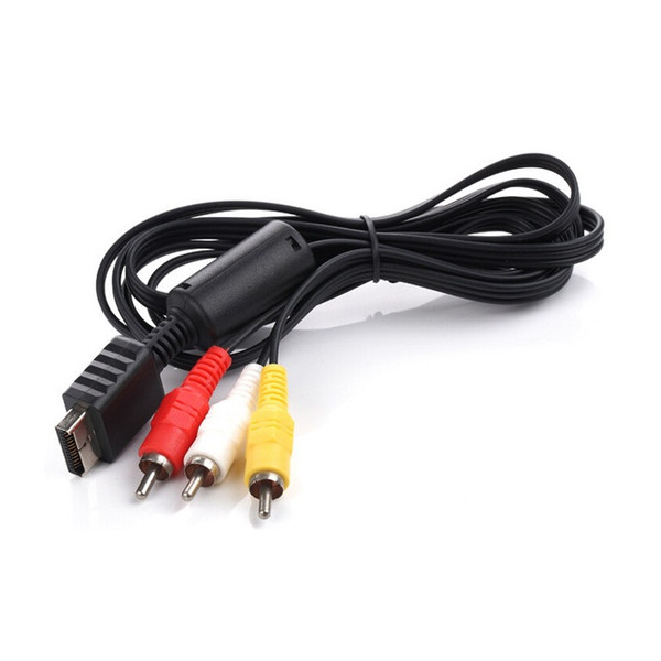 1.8m 6ft RCA to AV Audio Video Wire Cable TV Lead for Sony Playstation PS1 PS2 PS3