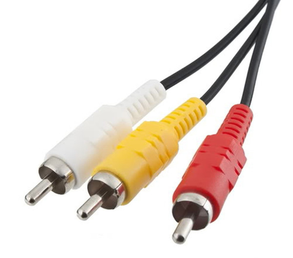 Lowest Price Wholesale Free DHL Hot Sale 6ft 1.8M Audio Cable To RCA For Sony PlayStation For PS /PS2 /PS3 Video AV 100Pcs