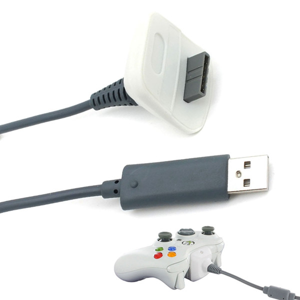 Wireless Controller Charger Charging Cable Black USB Charge Cord Lead Kit for Microsoft for Xbox for 360 Arrival