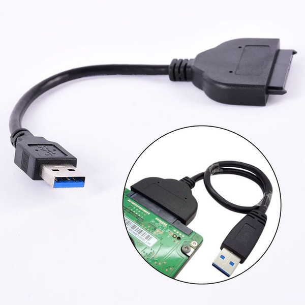 USB 3.0 To SATA 22 Pin 2.5 Inch Hard Disk Driver SSD Adapter USB Cable Connecter