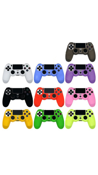 Soft Silicone Rubber Case Cover For Sony Play Station Dualshock 4 PS4 Wireless Controller Skin PS4 Controller