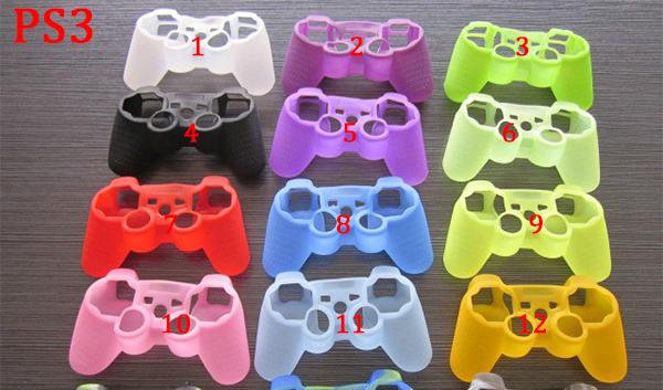 Colorful gamepad Soft Silicone Gel Rubber Case Skin Grip Cover For Xbox One Xbox 360 PS3 PS4 Wireless Controller Free Shipping