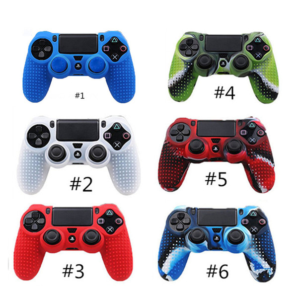 2017 Hot PS4 Game Controller Protective Skin Case Cover Soft Silicone Anti-slip For Playstation 4 PS4 Wireless Controller Free DHL