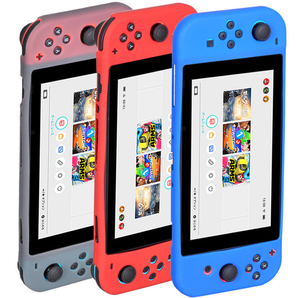 For Nintendo Switch Soft Silicone Rubber Case Cover for Nintendo Switch Controller 6.2 inch 2017 Silicon Rubber Cover