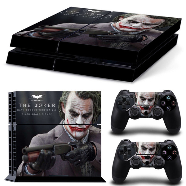 Fanstore Skin Sticker Vinyl Wrap Cover The Joker for Playstation PS4 Console and 2 Remote Controller Cool Design