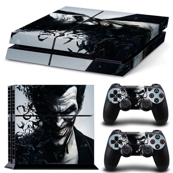 Joker Smile PS4 Skin Sticker Vinyl Decal for Sony Playstation 4 Console+2 PCS Controller Protective Skin Stickers(model 0435)