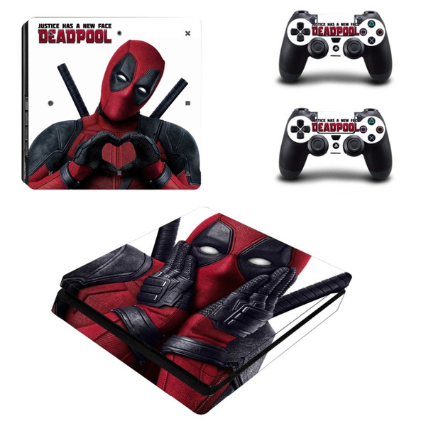 Deadpool Ps4 Slim Decal Protective Skin Cover Sticker For Ps4 Slim Console & Controller Vinyl T6190615