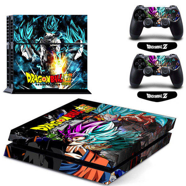 Cartoon Dragon Ball Super Son Goku Vinyl Cover Decal PS4 Skin Sticker for Sony PlayStation 4 Console & 2 Controller Protective Sticker