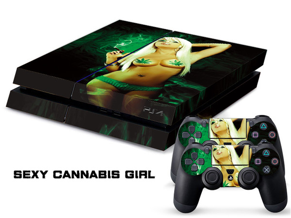 Sexy girl cool SKIN PROTECTIVE STICKER for SONY PS4 CONSOLE CONTROLLER