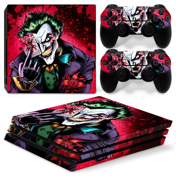 Fanstore Skin Sticker Vinyl Wrap Cover The Joker for Playstation PS4 Pro Console and 2 Remote Controller