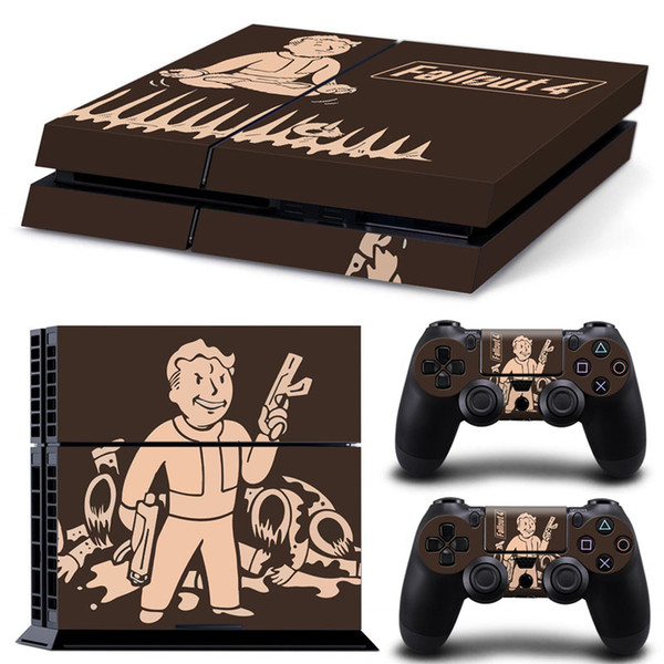 Vault Boy Fallout 4 Vinyl PS4 Console and DualShock 4 Controllers Skin Set - PlayStation 4