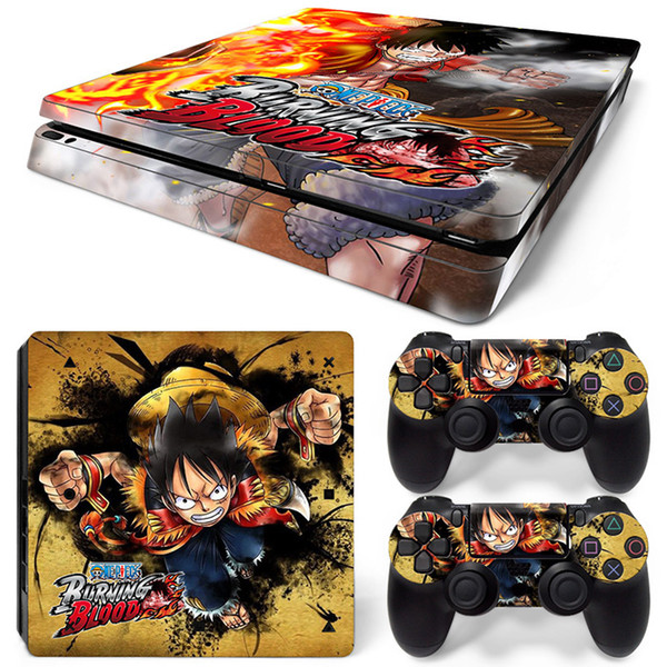 Fanstore Skins Sticker Protective Decal Removable Cover OP for Playstation PS4 Slim Console and 2 Remote Controll Cool Design