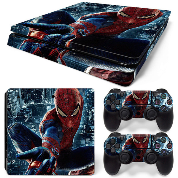 Fanstore Customized Decals New Version Skins Sticker for Playstation PS4 Slim Console and 2 Remote Controller Popular Design