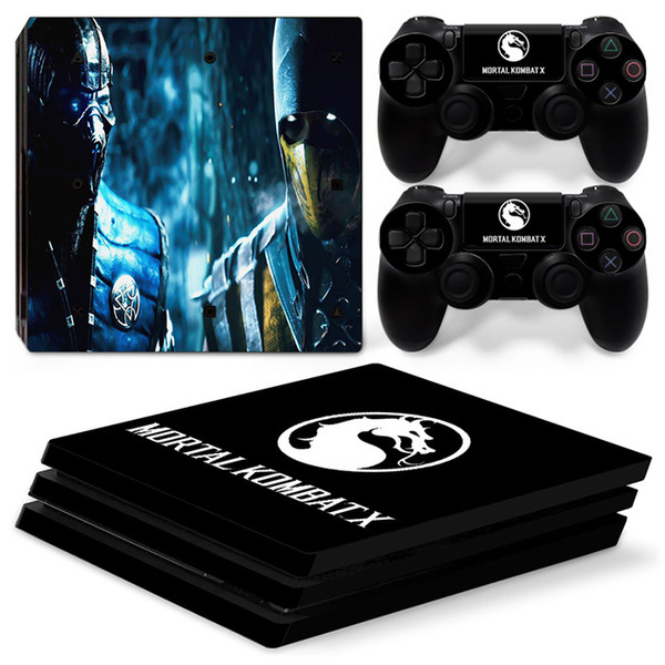 Fanstore Skin Sticker Vinyl Wrap Cover Mortal Kombat for Playstation PS4 Pro Console and 2 Remote Controller Cool Design