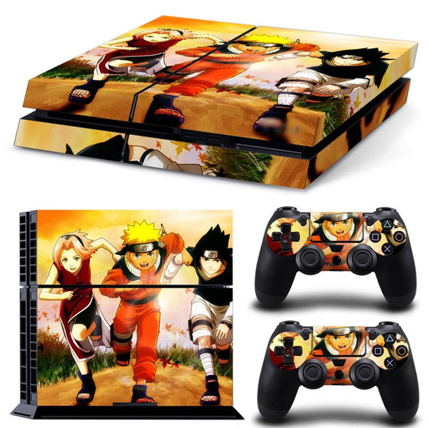 Fanstore Skin Sticker Protective Decal Cover Naruto for Playstation PS4 Console and 2 Remote Controller Cool Design