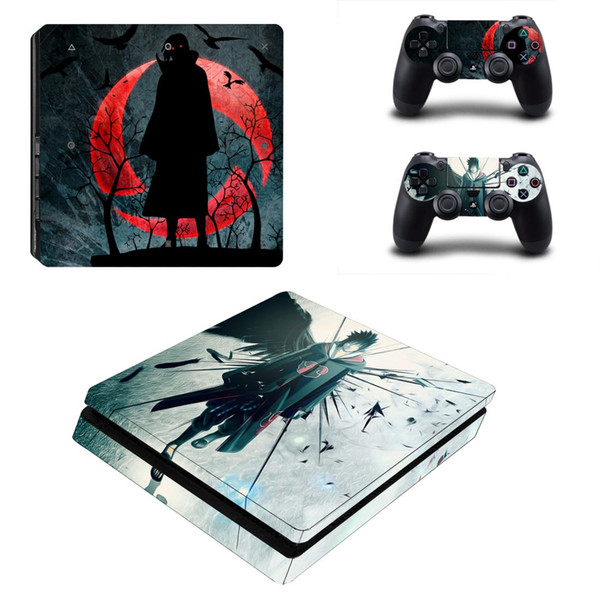 Fanstore Skins Sticker Decorative Vinyl Decal Wrap Cover for Playstation PS4 Slim Console and 2 Remote Controll