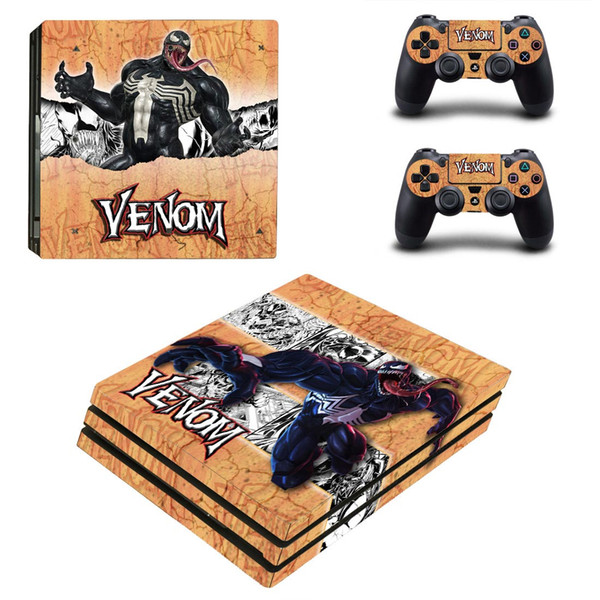 Fanstore Skin Sticker Vinyl Wrap Cover Venom for Playstation PS4 Pro Console and 2 Remote Controller Hot Sale Design