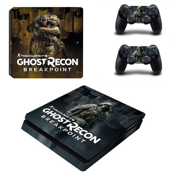 Fanstore Skins Sticker Vinyl Wrap Cover Ghost Recon for Playstation PS4 Slim Console and 2 Remote Controll