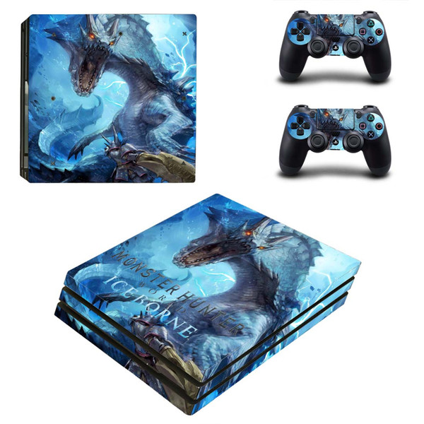 Fanstore Skin Sticker Protective Decal Cover Full Set Hunter for Playstation PS4 Pro Console and 2 Remote Controller Hot Sale Design