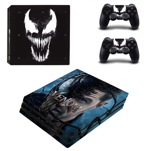 Fanstore Skin Sticker Vinyl Wrap Cover Venom for Playstation PS4 Pro Console and 2 Remote Controller Cool Design