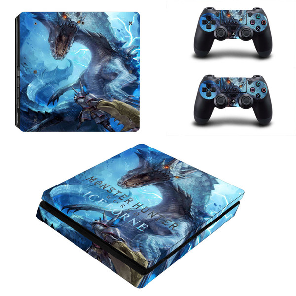 Fanstore Skins Sticker Protective Decal Cover Full Set Hunter for Playstation PS4 Slim Console and 2 Remote Controll New Design