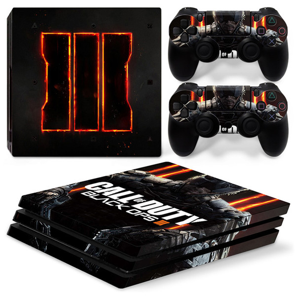 Fanstore Decorative Vinyl Decal Wrap Cover Skin Sticker for Playstation PS4 Pro Console and 2 Remote Controller