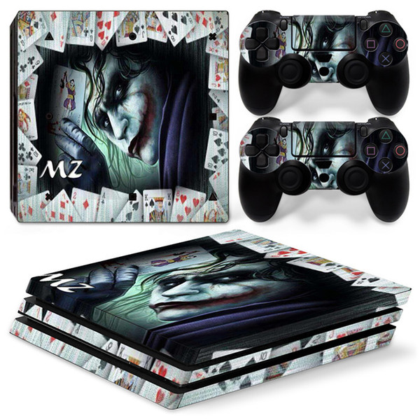 Fanstore Skin Sticker Protective Vinyl Decal The Joker for Playstation PS4 Pro Console and 2 Remote Controller