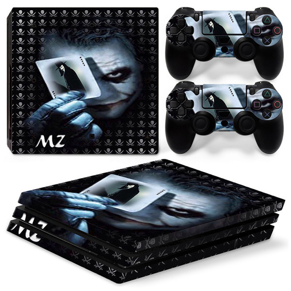 Fanstore Skin Sticker Protective Vinyl Decal The Joker for Playstation PS4 Pro Console and 2 Remote Controller Cool Design