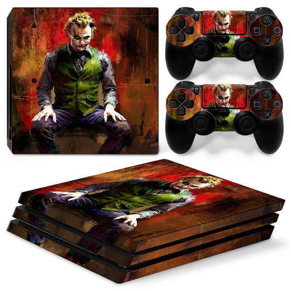 Fanstore Skin Sticker Vinyl Wrap Cover The Joker for Playstation PS4 Pro Console and 2 Remote Controller New Design