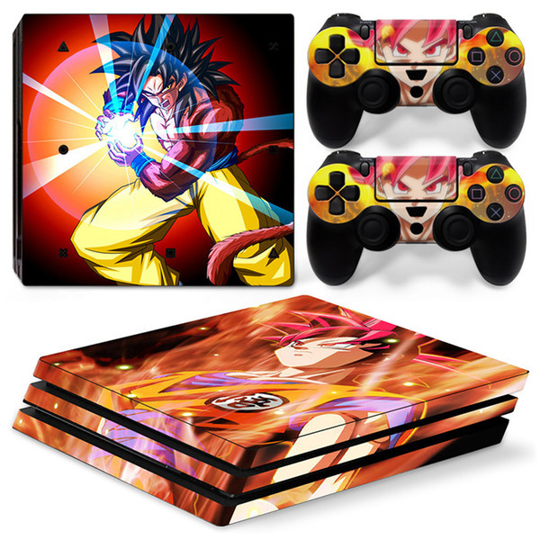 Fanstore Skin Sticker Vinyl Wrap Cover Dragon Ball for Playstation PS4 Pro Console and 2 Remote Controller