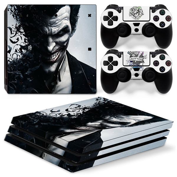 Fanstore Skin Sticker Vinyl Wrap Cover The Joker for Playstation PS4 Pro Console and 2 Remote Controller Cool Design