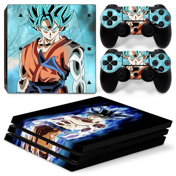 Fanstore Skin Sticker Vinyl Wrap Cover Dragon Ball for Playstation PS4 Pro Console and 2 Remote Controller Popular Design