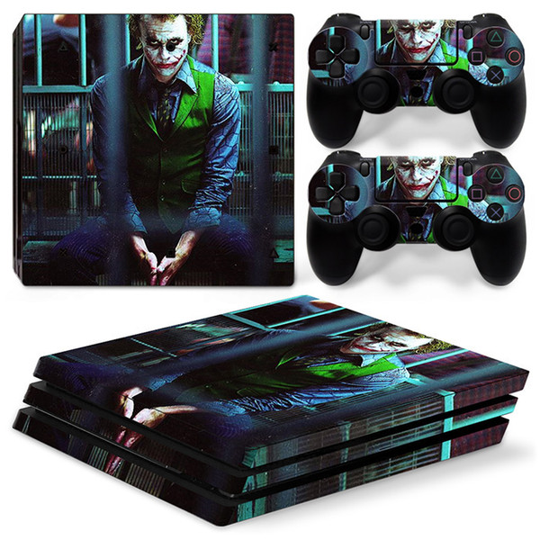 Fanstore Skin Sticker Vinyl Wrap Cover The Joker for Playstation PS4 Pro Console and 2 Remote Controller Hot Sale Design