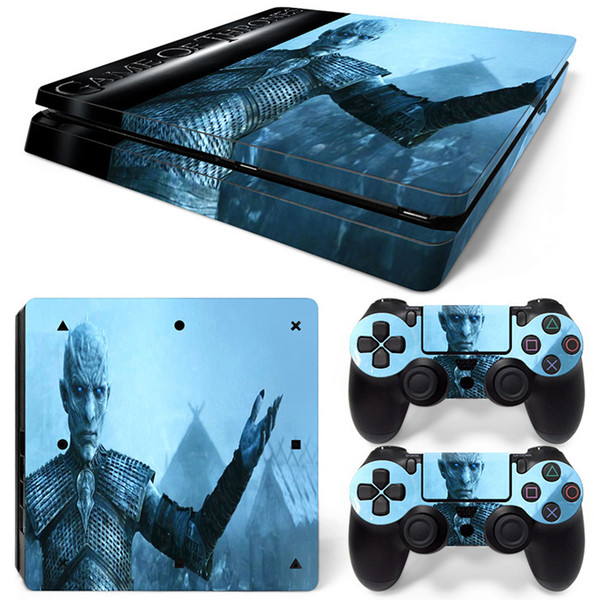 Fanstore Skins Sticker Vinyl Wrap Cover Winter Coming for Playstation PS4 Slim Console and 2 Remote Controll Hot Sale Design