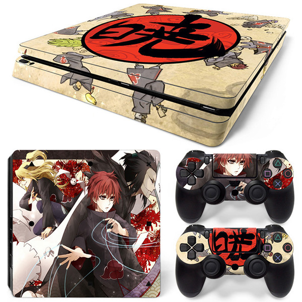 Fanstore Skins Sticker Vinyl Wrap Cover Naruto for Playstation PS4 Slim Console and 2 Remote Controll Hot Sale Design