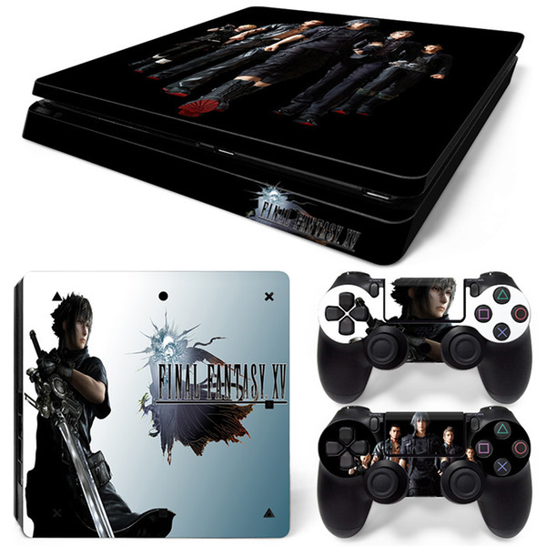 Fanstore Skins Sticker Vinyl Wrap Cover Final Fantasy for Playstation PS4 Slim Console and 2 Remote Controll