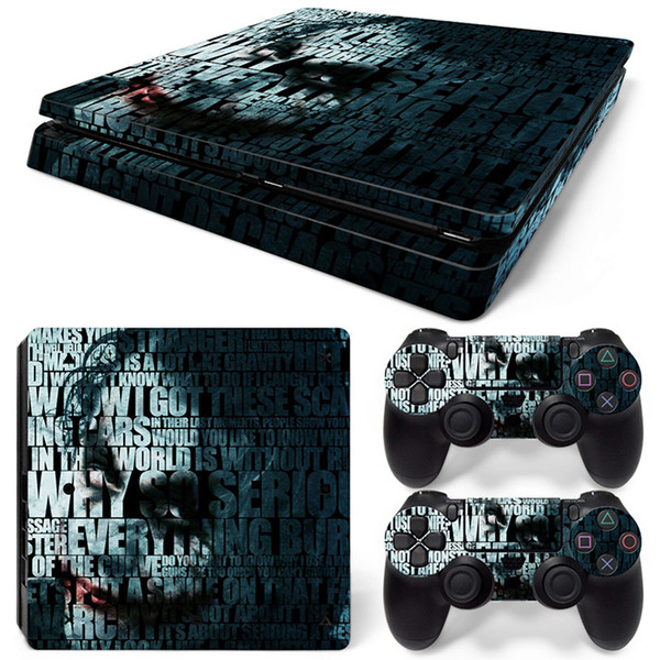 Fanstore Skins Sticker Vinyl Wrap Cover The Joker for Playstation PS4 Slim Console and 2 Remote Controll Cool Design