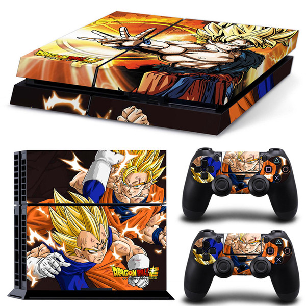 Fanstore Skin Sticker Dragon Ball Vinyl Decal for Playstation PS4 Console and 2 Remote Controller Hot Sale Design