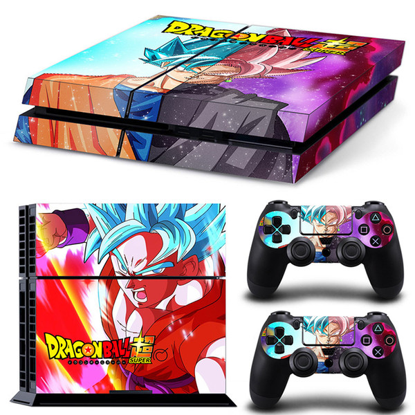 Fanstore Skin Sticker Dragon Ball Vinyl Decal for Playstation PS4 Console and 2 Remote Controller New Design