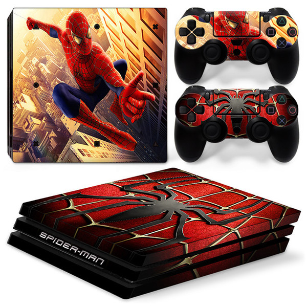 Fanstore Skin Sticker Vinyl Decal for Sony Playstation PS4 Pro Console and 2 Remote Controller Popular Design