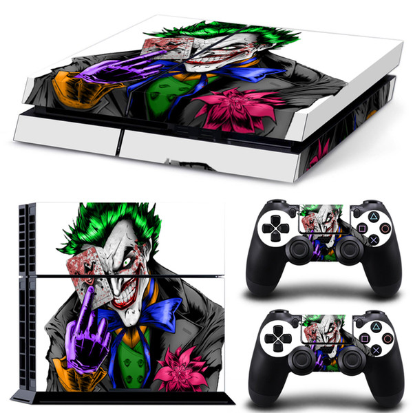 Fanstore Skin Sticker Print Cover for Playstation PS4 Console and 2 Remote Controller Cool Design