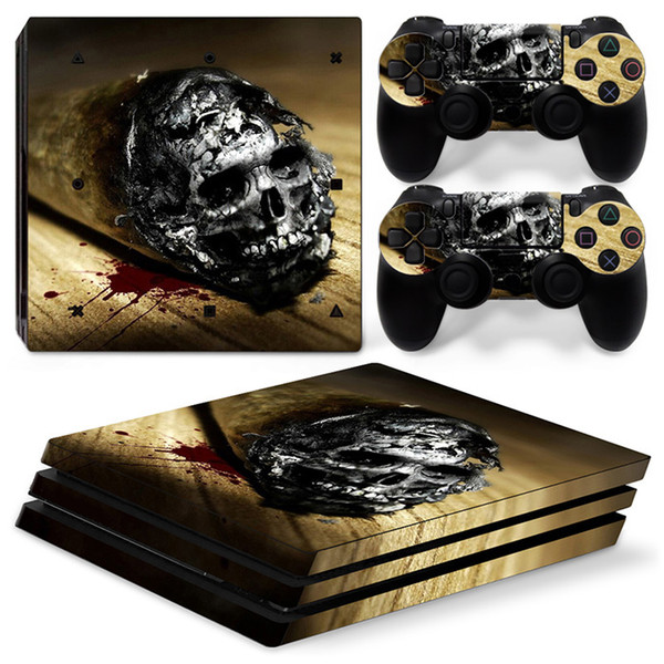 Fanstore Skin Sticker Vinyl Decal Full Cover Game Accessories for Playstation PS4 Pro Console and 2 Remote Controller Hot Sale Design