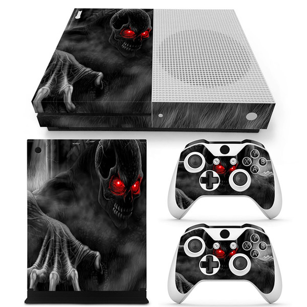 Fanstore Skin Sticker Decorative Vinyl Decal for Xbox One S Console and 2 Remote Controller Popular Design