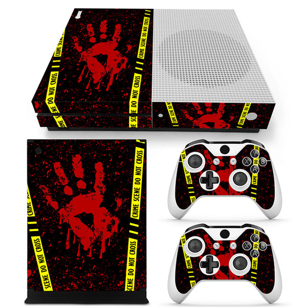 Fanstore Skin Sticker Protector Cover for Xbox One S Console and 2 Remote Controller Popular Design